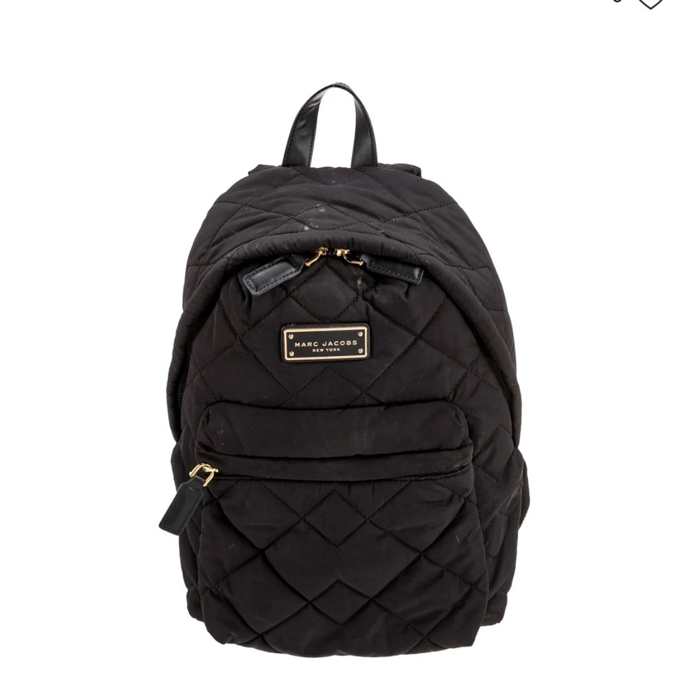 Marc Jacobs Black Quilted Backpack